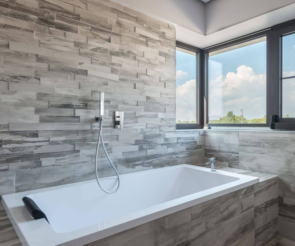 bathtub brick design